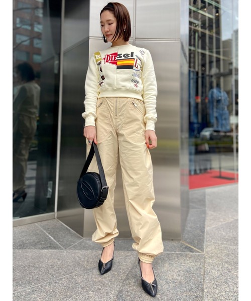 DIESEL（ディーゼル）の「レディース カーゴパンツ ストレッチ レギュラーフィット（カーゴパンツ・レディース・カーキ/アイボリー・SMALL/MEDIUM/LARGE/X-SMALL）」の12枚目の写真