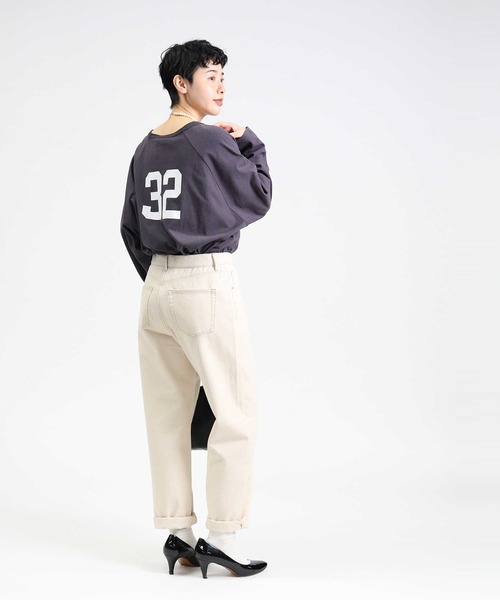 Right-on(ライトオン)の「【HONEYSUCKLE ROSE】ラグランプリントロンT(Tシャツ/カットソー・レディース・グレー×ホワイト/グリーン/ベージュ/ダークグレー・M/L)」の13枚目の写真