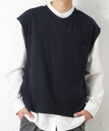 URBAN COLLECTION | オックスバンドカラーシャツ+ベスト セット アンサンブル(シャツ/ブラウス)