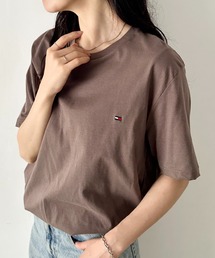 TOMMY HILFIGER（トミーヒルフィガー）の「TOMMY HILFIGER(トミーヒルフィガー)   Core Flag Tee フラッグロゴ刺繍 半袖 Tシャツ（Tシャツ/カットソー）」
