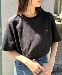 TOMMY HILFIGER（トミーヒルフィガー）の「TOMMY HILFIGER(トミーヒルフィガー)   Core Flag Tee フラッグロゴ刺繍 半袖 Tシャツ（Tシャツ/カットソー）」