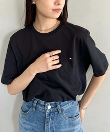 TOMMY HILFIGER（トミーヒルフィガー）の「TOMMY HILFIGER(トミーヒルフィガー)   Core Flag Tee フラッグロゴ刺繍 半袖 Tシャツ（Tシャツ/カットソー）」