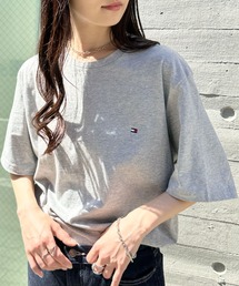 TOMMY HILFIGER（トミーヒルフィガー）の「TOMMY HILFIGER(トミーヒルフィガー)   Core Flag Tee フラッグロゴ刺繍 半袖 Tシャツ（Tシャツ/カットソー）」