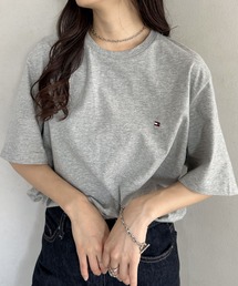 TOMMY HILFIGER（トミーヒルフィガー）の「TOMMY HILFIGER(トミーヒルフィガー)   Core Flag Tee フラッグロゴ刺繍 半袖 Tシャツ（Tシャツ/カットソー）」
