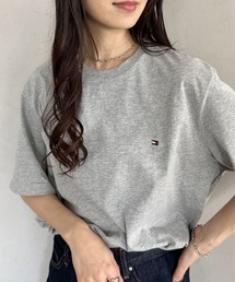 TOMMY HILFIGER（トミーヒルフィガー）の「TOMMY HILFIGER(トミーヒルフィガー)   Core Flag Tee フラッグロゴ刺繍 半袖 Tシャツ（Tシャツ/カットソー）」