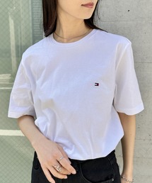 TOMMY HILFIGER（トミーヒルフィガー）の「TOMMY HILFIGER(トミーヒルフィガー)   Core Flag Tee フラッグロゴ刺繍 半袖 Tシャツ（Tシャツ/カットソー）」