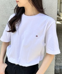 TOMMY HILFIGER（トミーヒルフィガー）の「TOMMY HILFIGER(トミーヒルフィガー)   Core Flag Tee フラッグロゴ刺繍 半袖 Tシャツ（Tシャツ/カットソー）」