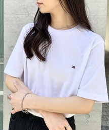 TOMMY HILFIGER（トミーヒルフィガー）の「TOMMY HILFIGER(トミーヒルフィガー)   Core Flag Tee フラッグロゴ刺繍 半袖 Tシャツ（Tシャツ/カットソー）」