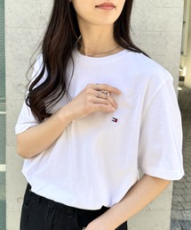 TOMMY HILFIGER（トミーヒルフィガー）の「TOMMY HILFIGER(トミーヒルフィガー) / Core Flag Tee フラッグロゴ刺繍 半袖 Tシャツ（Tシャツ/カットソー）」