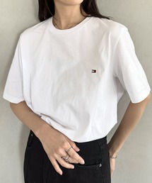 TOMMY HILFIGER（トミーヒルフィガー）の「TOMMY HILFIGER(トミーヒルフィガー)   Core Flag Tee フラッグロゴ刺繍 半袖 Tシャツ（Tシャツ/カットソー）」