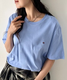 TOMMY HILFIGER（トミーヒルフィガー）の「TOMMY HILFIGER(トミーヒルフィガー)   Core Flag Tee フラッグロゴ刺繍 半袖 Tシャツ（Tシャツ/カットソー）」