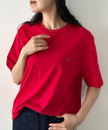 TOMMY HILFIGER（トミーヒルフィガー）の「TOMMY HILFIGER(トミーヒルフィガー)   Core Flag Tee フラッグロゴ刺繍 半袖 Tシャツ（Tシャツ/カットソー）」