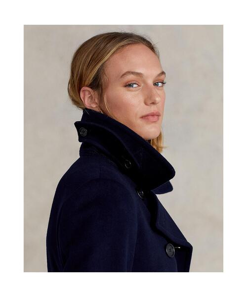 POLO RALPH LAUREN（ポロ ラルフ ローレン）の「ウールカシミヤブレンド ピーコート（ピーコート・レディース・ネイビー系1・2/0/4/8/6）」の4枚目の写真