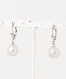 【W】【it】【MUSES】オーバル淡水パールフープピアス