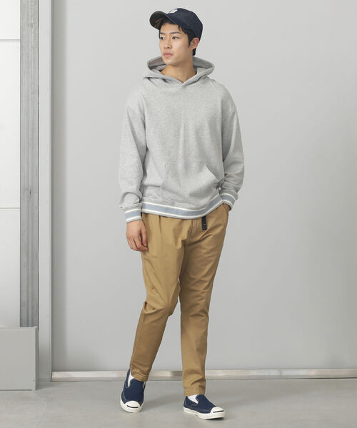 BEAMS HEART(ビームスハート)の「BEAMS HEART / リブ ボーダー パーカ(スウェット・メンズ・ダークグリーン/グレー・SMALL/LARGE/MEDIUM)」の4枚目の写真