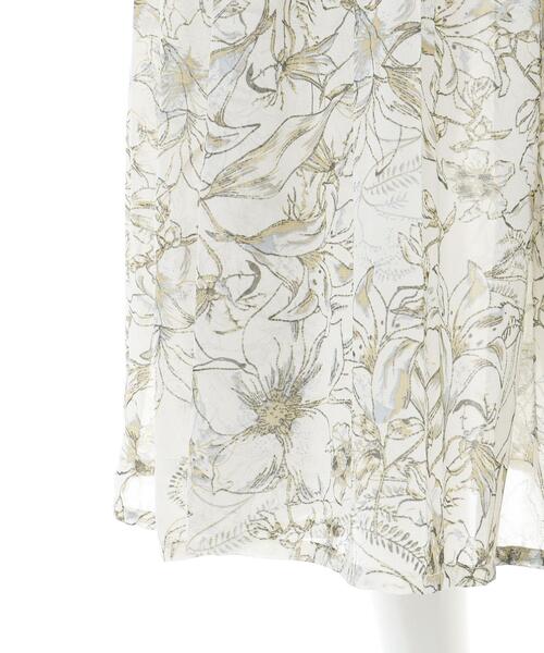 INGNI(イング)の「花柄プリーツ/スカート(スカート・レディース・グレー/アイボリー/ピンク・FREE)」の9枚目の写真