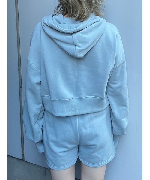 ENVYM(アンビー)の「ショートスエットPK(パーカー・レディース・ホワイト/ブルー/ブラック・FREE)」の18枚目の写真