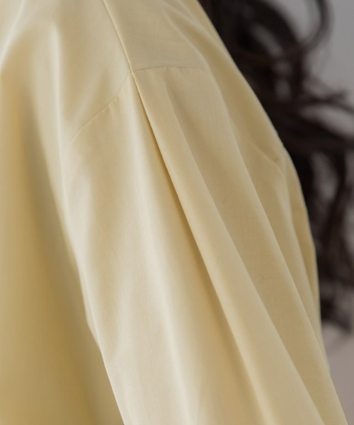 Pierrot（ピエロ）の「ロングシャツワンピース（シャツワンピース・レディース・オフホワイト/グレイッシュベージュ/イエロー・M/L）」の6枚目の写真