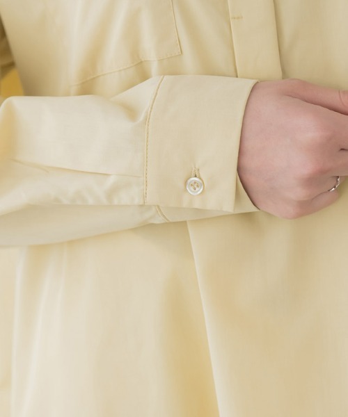 Pierrot（ピエロ）の「ロングシャツワンピース（シャツワンピース・レディース・オフホワイト/グレイッシュベージュ/イエロー・M/L）」の13枚目の写真