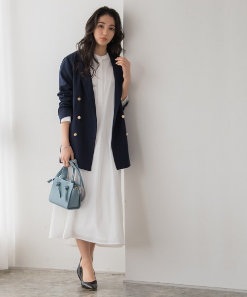 Pierrot（ピエロ）の「ロングシャツワンピース（シャツワンピース・レディース・オフホワイト/グレイッシュベージュ/イエロー・M/L）」の12枚目の写真