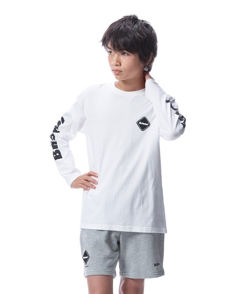 【新品未使用タグ付き】BRISTOLロゴプリント 長袖カットソー ホワイト 完売前に【F.C.Real Bristol】L/S ATHLETIC TOP /ロゴ ロンT