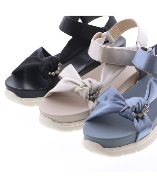 JELLY BEANS（ジェリービーンズ）の「ビジューターバンスポーツサンダル(215-50049)JELLY BEANS(ジェリービーンズ)（サンダル・レディース・ブラック/ブルー/アイボリー・S/M/L）」の10枚目の写真