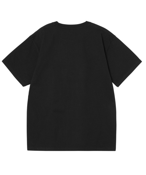 X-girl（エックスガール）の「MILLS LOGO S/S TEE /ミルズロゴ　Tシャツ（Tシャツ/カットソー・レディース・ライトパープル/ブラック/ホワイト/ライトブルー・L/S/M/XL）」の5枚目の写真