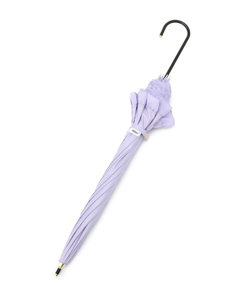 DRESKIP（ドレスキップ）の「◆【遮光】フリルクラシック【晴雨兼用】（長傘・レディース・ブラック/ライトパープル・00）」の5枚目の写真