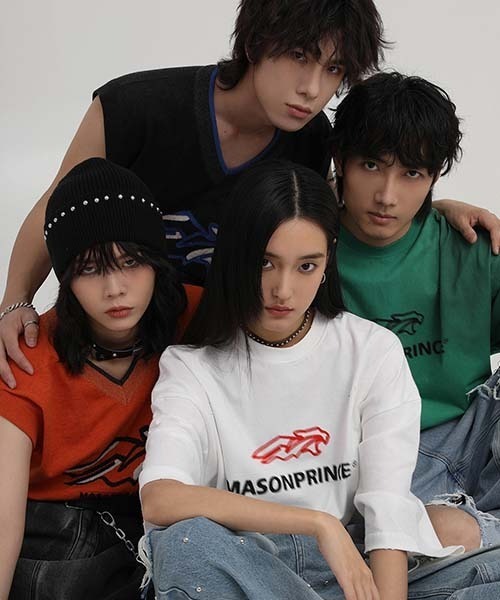 MASONPRINCE(メイソンプリンス)の「オーバーサイズヴィンテージ加工ブランドロゴダメージTシャツ TEE DT3110 【MASONPRINCE】(Tシャツ/カットソー・メンズ・グリーン/グレー/ホワイト/ブラック・S/M/L)」の13枚目の写真