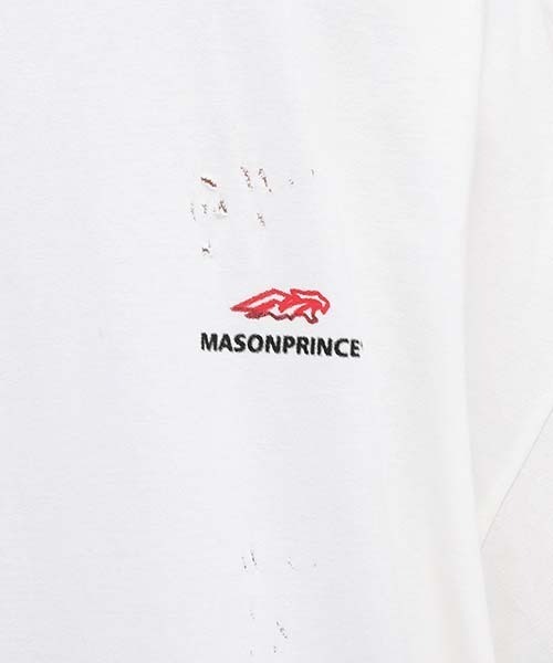 MASONPRINCE(メイソンプリンス)の「オーバーサイズヴィンテージ加工ブランドロゴダメージTシャツ TEE DT3110 【MASONPRINCE】(Tシャツ/カットソー・メンズ・グリーン/グレー/ホワイト/ブラック・S/M/L)」の19枚目の写真