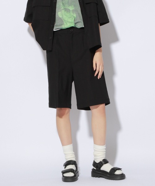 PBLIM(ページボーイリム)の「【PAGEBOYLIM】スーパーストレッチハーフパンツ(その他パンツ・レディース・ブラック/ベージュ・MEDIUM/LARGE)」の3枚目の写真