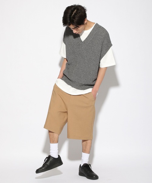 PBLIM(ページボーイリム)の「【PAGEBOYLIM】スーパーストレッチハーフパンツ(その他パンツ・レディース・ブラック/ベージュ・MEDIUM/LARGE)」の15枚目の写真