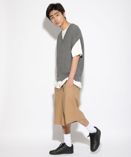 PBLIM(ページボーイリム)の「【PAGEBOYLIM】スーパーストレッチハーフパンツ(その他パンツ・レディース・ブラック/ベージュ・MEDIUM/LARGE)」の16枚目の写真