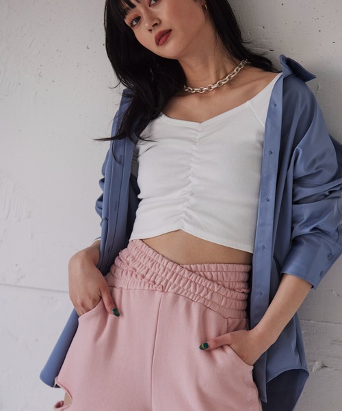 FIG&VIPER（フィグアンドバイパー）の「リブオフショルTOP（Tシャツ/カットソー・レディース・ホワイト/ブラック/ベージュ・FREE）」の18枚目の写真