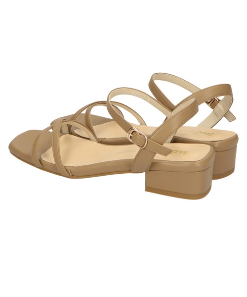 WA ORiental TRaffic(ダブルエーオリエンタルトラフィック)の「ナロークロスストラップサンダル/22202(サンダル・レディース・イエロー/ブラック/ベージュ・L/LL/S/M/SS/3L)」の15枚目の写真