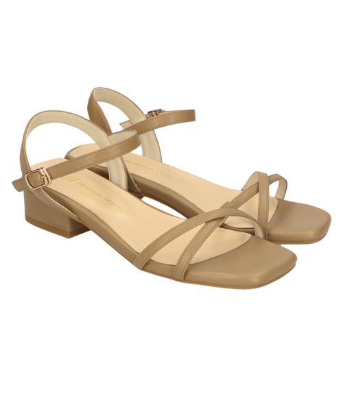 WA ORiental TRaffic(ダブルエーオリエンタルトラフィック)の「ナロークロスストラップサンダル/22202(サンダル・レディース・イエロー/ブラック/ベージュ・L/LL/S/M/SS/3L)」の17枚目の写真