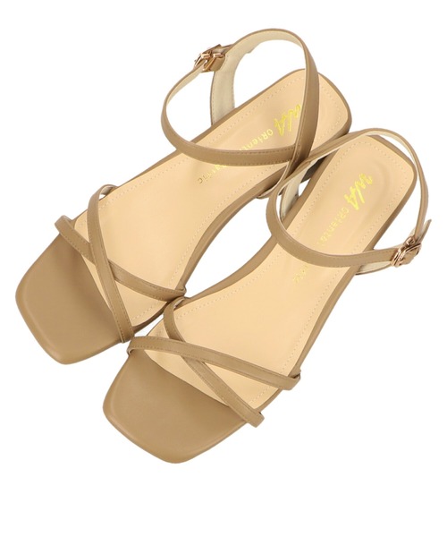 WA ORiental TRaffic(ダブルエーオリエンタルトラフィック)の「ナロークロスストラップサンダル/22202(サンダル・レディース・イエロー/ブラック/ベージュ・L/LL/S/M/SS/3L)」の21枚目の写真