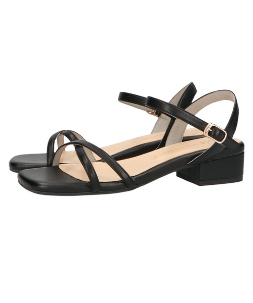 WA ORiental TRaffic(ダブルエーオリエンタルトラフィック)の「ナロークロスストラップサンダル/22202(サンダル・レディース・イエロー/ブラック/ベージュ・L/LL/S/M/SS/3L)」の12枚目の写真