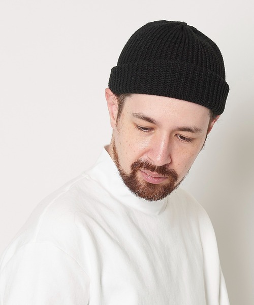Mighty Shine（マイティシャイン）の「Fisherman Roll Knit Cap（ニットキャップ/ビーニー・メンズ・カーキ/ブラウン/オレンジ/ブラック/ネイビー・FREE）」の7枚目の写真