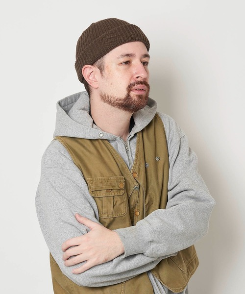 Mighty Shine（マイティシャイン）の「Fisherman Roll Knit Cap（ニットキャップ/ビーニー・メンズ・カーキ/ブラウン/オレンジ/ブラック/ネイビー・FREE）」の19枚目の写真