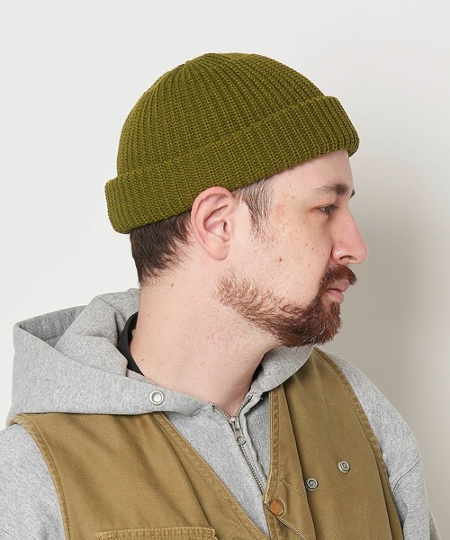 Mighty Shine（マイティシャイン）の「Fisherman Roll Knit Cap（ニットキャップ/ビーニー・メンズ・カーキ/ブラウン/オレンジ/ブラック/ネイビー・FREE）」の9枚目の写真