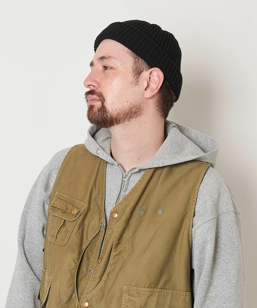 Mighty Shine（マイティシャイン）の「Fisherman Roll Knit Cap（ニットキャップ/ビーニー・メンズ・カーキ/ブラウン/オレンジ/ブラック/ネイビー・FREE）」の20枚目の写真