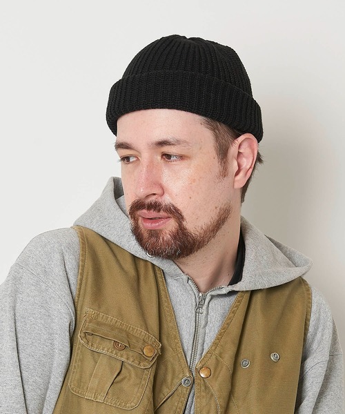 Mighty Shine（マイティシャイン）の「Fisherman Roll Knit Cap（ニットキャップ/ビーニー・メンズ・カーキ/ブラウン/オレンジ/ブラック/ネイビー・FREE）」の15枚目の写真