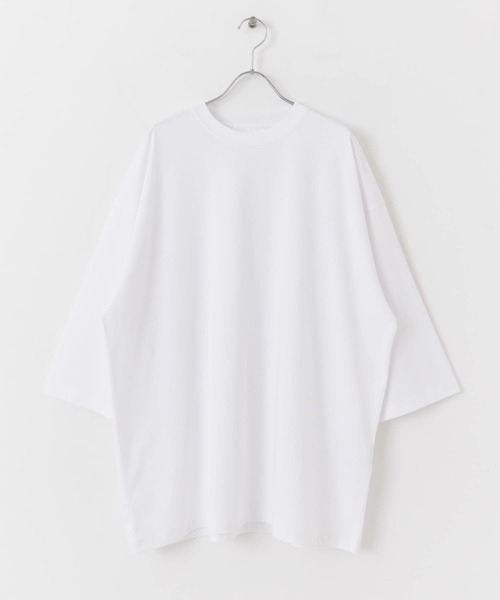 SENSE OF PLACE by URBAN RESEARCH(センスオブプレイスバイアーバンリサーチ)の「スムースシルケットエクストラルーズTシャツ(Tシャツ/カットソー・メンズ・ミント/グリーン/アイボリー/ブラック/ホワイト・ONE)」の11枚目の写真