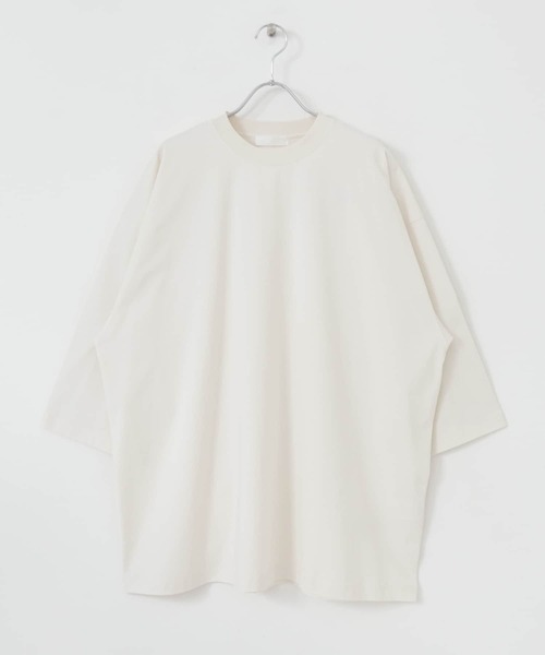 SENSE OF PLACE by URBAN RESEARCH(センスオブプレイスバイアーバンリサーチ)の「スムースシルケットエクストラルーズTシャツ(Tシャツ/カットソー・メンズ・ミント/グリーン/アイボリー/ブラック/ホワイト・ONE)」の10枚目の写真