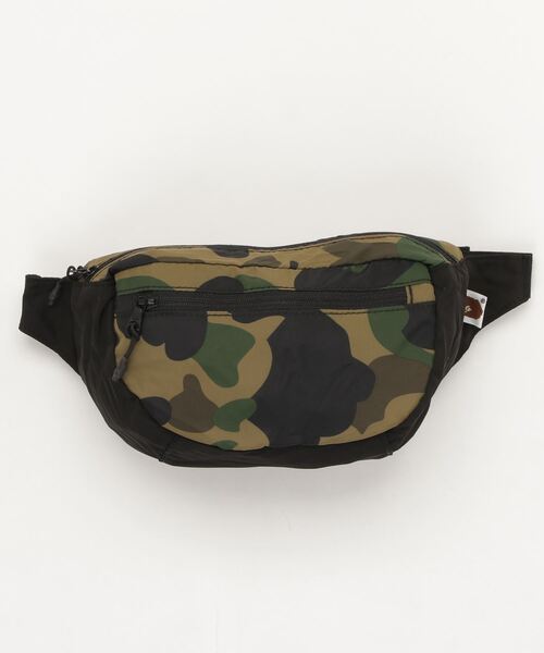 A BATHING APE（アベイシングエイプ）の「1ST CAMO PACKABLE WAIST BACK M（ボディバッグ/ウエストポーチ・メンズ・グリーン/イエロー・FREE）」の10枚目の写真