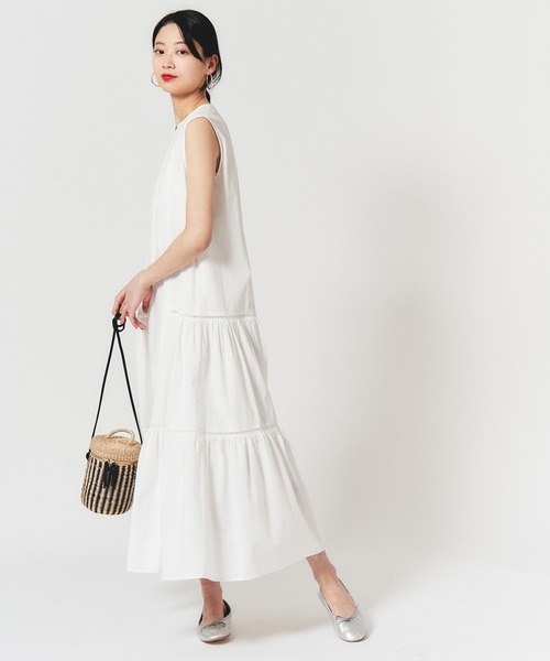 U by SPICK&SPAN シアーノースリーブドレス U by SPICK&SPAN（ユーバイスピックアンドスパン）の「シアー