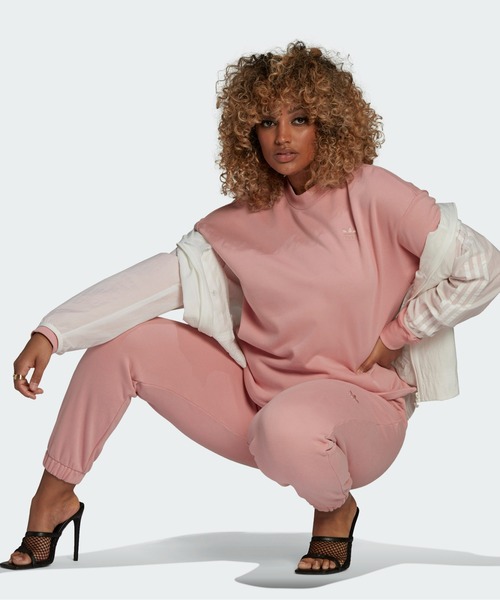 adidas(アディダス)の「スウェット / トレーナー / アディダスオリジナルス(レディース)(スウェット・レディース・ホワイト/ピンク系その他・MEDIUM/XX-LARGE/SMALL/LARGE/X-LARGE/X-SMALL)」の8枚目の写真