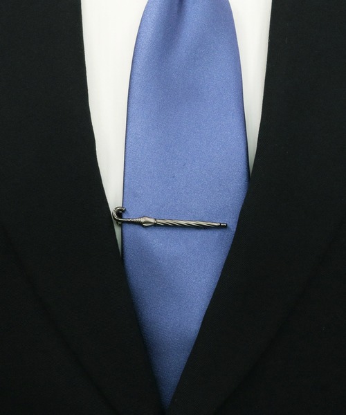 TOKYO SHIRTS（トウキョウシャツ）の「傘モチーフ ネクタイピン （販売停止中）（ネクタイピン・メンズ・シルバー/シルバー×ブラック・FREE）」の4枚目の写真