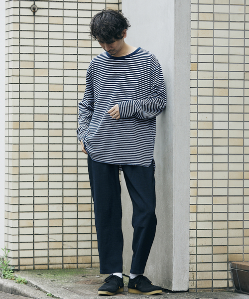 JOURNAL STANDARD relume(ジャーナルスタンダード レリューム)の「TEC CANVAS ワイドイージーパンツ(スラックス・メンズ・ブラック/ネイビー/ブラウン/オフホワイト・MEDIUM/LARGE)」の5枚目の写真